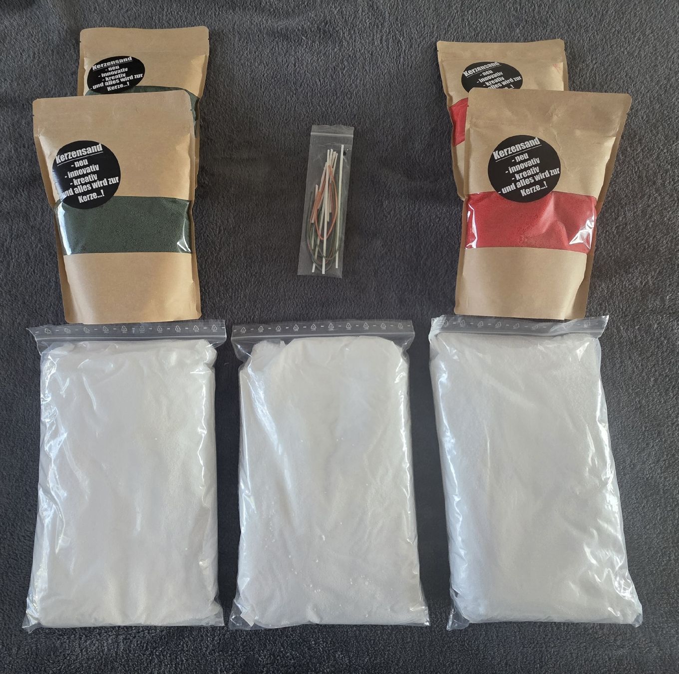 Bastelsets: Kerzensand Bastelset inkl. Dochte – Neu und originalverpackt aus Hermrigen von R20121989