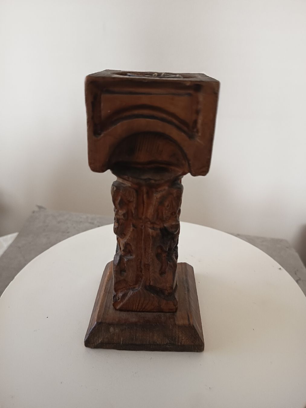 Portacandele: Kerzenständer Holz Geschnitzt 20cm Hoch  – Usato da Wangen b. Olten venduto da crea_look 2