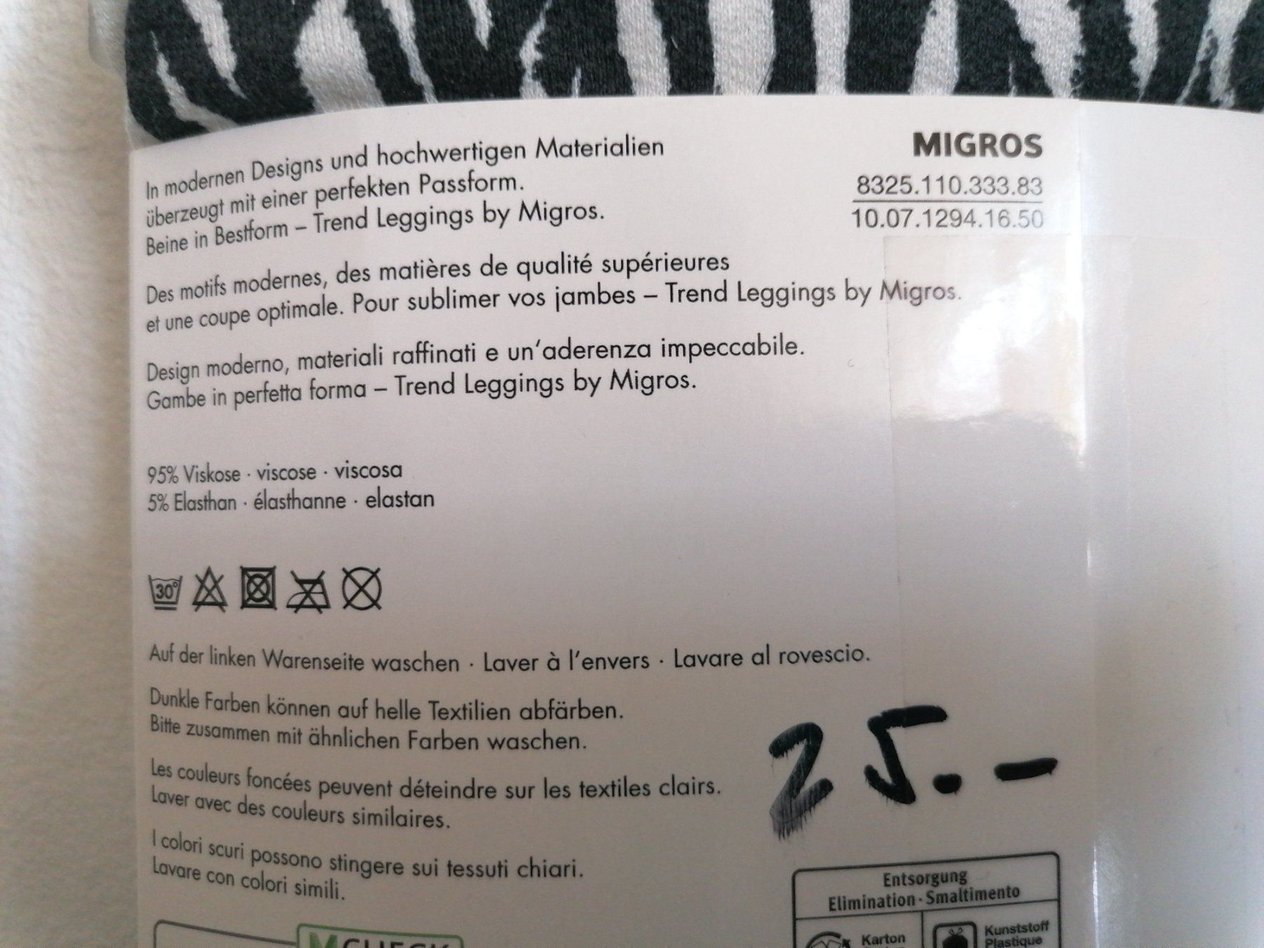 Pantalons: Trend Leggings Gr. L d'Grau – Neuf avec emballage d'origine à Bäch SZ par Swissy46 3