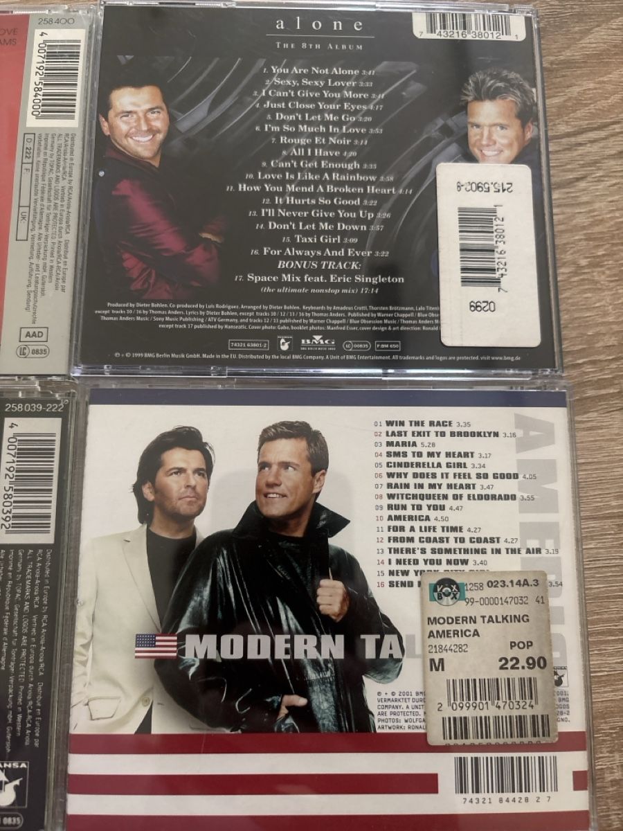 CD: Modern Talking 4 CDs Romantic Warriors Alone America In Midd – Usato da rheineck venduto da Neshi06 4
