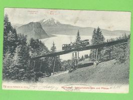 Rigibahn Schnurtobelbrücke und Pilatus
