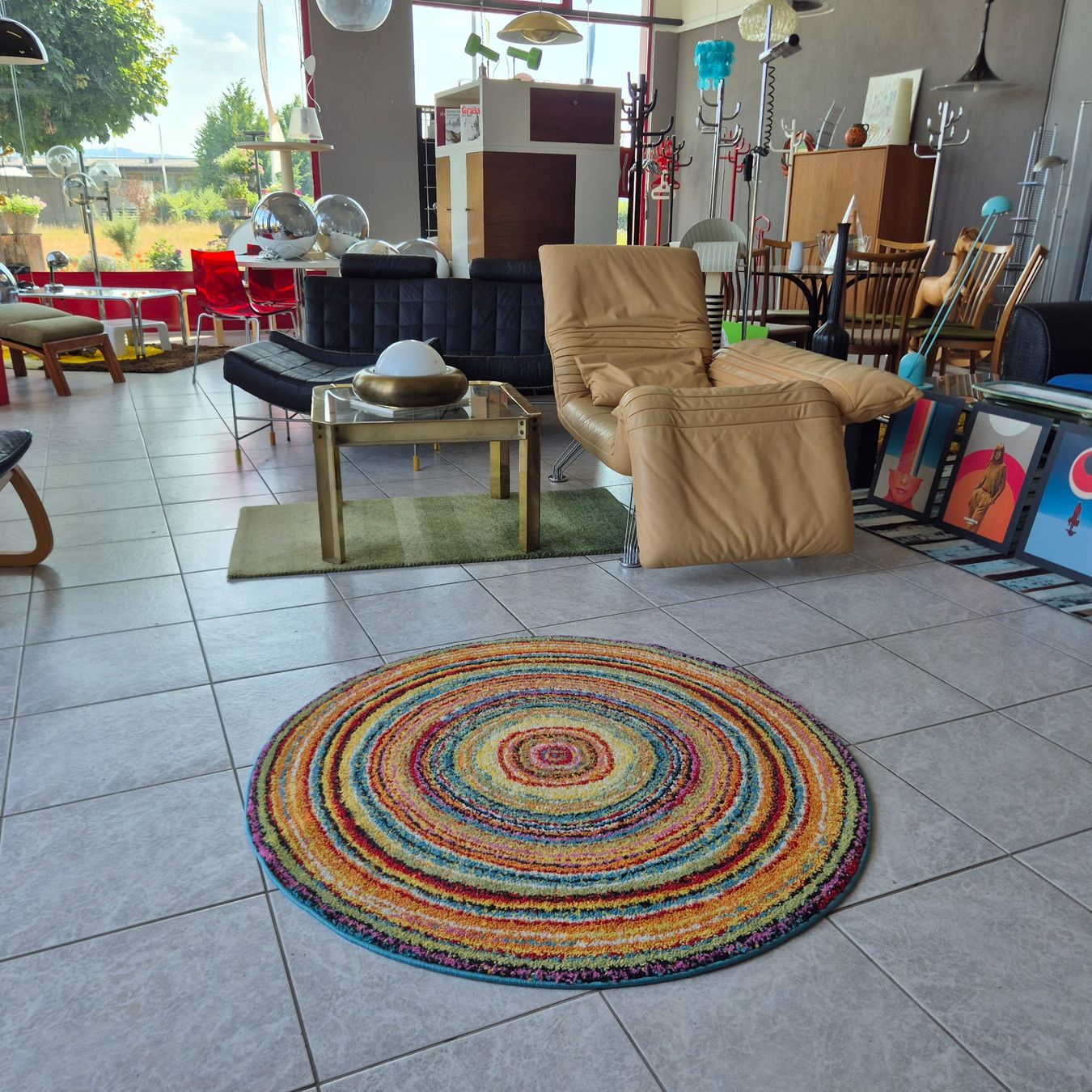 Teppiche: Multi Crazy Carpet Teppich runder Teppich 120cm – Gebraucht aus Nottwil von Wondewa-Shop 9