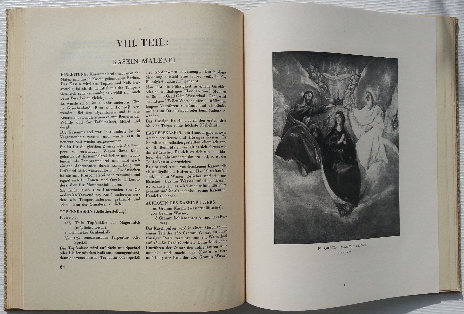 Libri: LEHRBUCH DER MALTECHNIK, Herman Sachs, 1927 – Usato da Oberriet SG venduto da Manick 6
