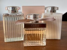 Chloé Parfüm Set Parfum, Duschgel, Lotion, Neuwertig
