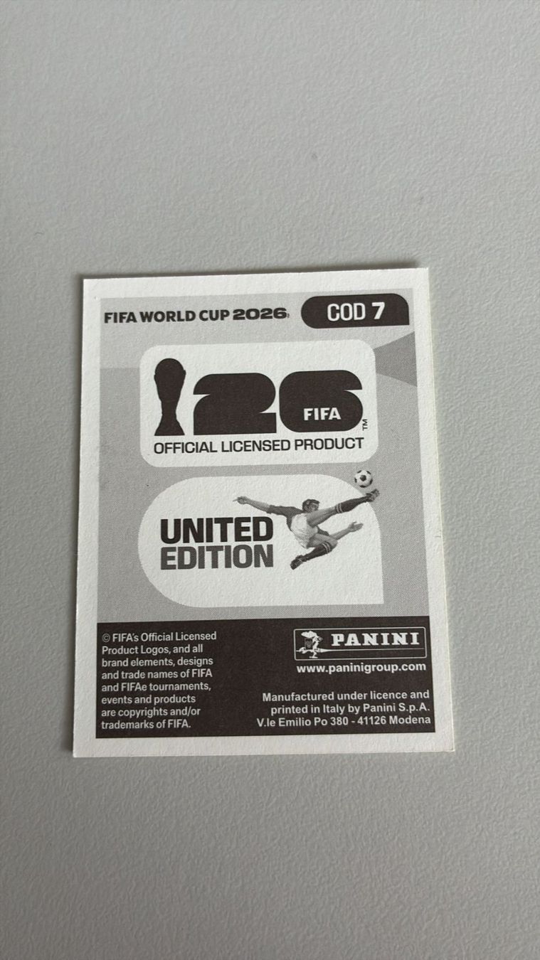 Panini Carte collezionabili: Carte panini 2026 - COD 7 – Nuovo (secondo la descrizione) da La Neuveville venduto da Ibo2300 1