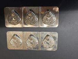 Moule chocolat pour 3 huîtres coquillage ancien schokoladenf