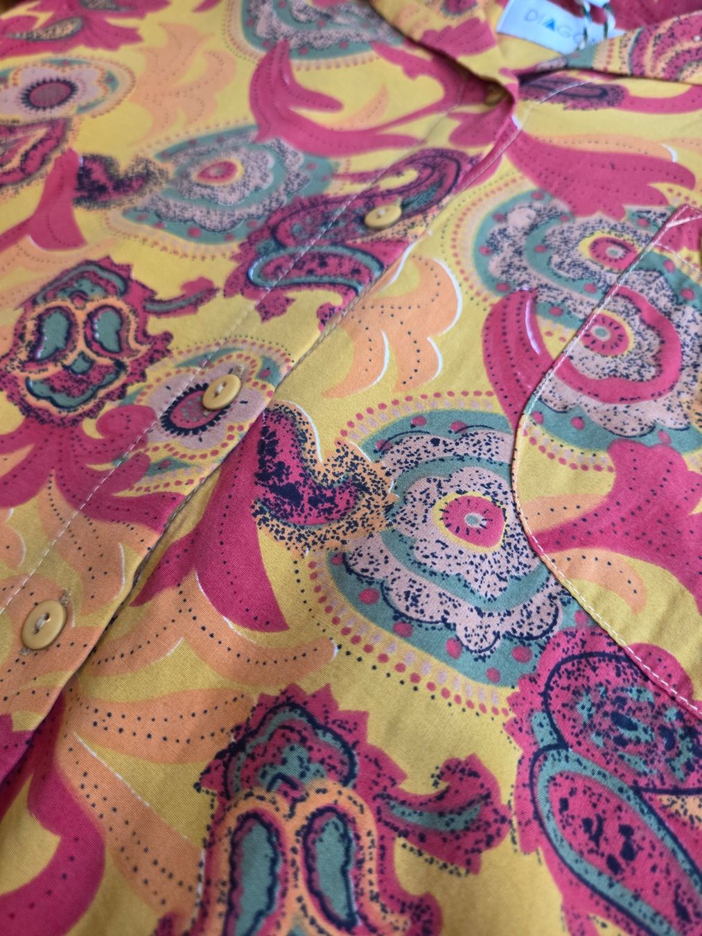 Camicette: Vintage Viskosebluse mit Paisleyprint - S/M – Usato da Bern venduto da -Aniko- 3