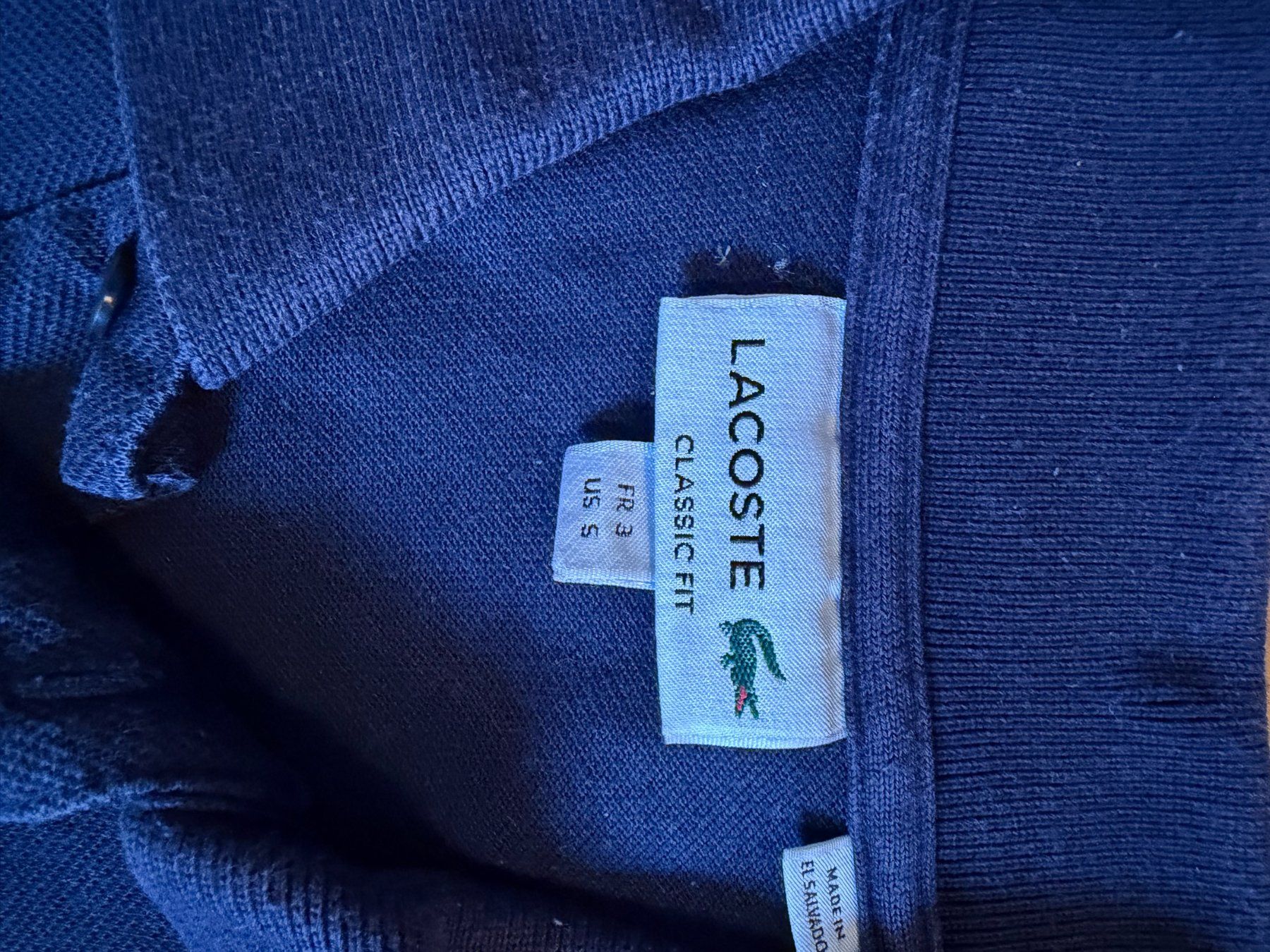 Magliette Polo: Polo Lacoste bleu marine Classic Fit – Usato da Genève venduto da rij_7zrr 1