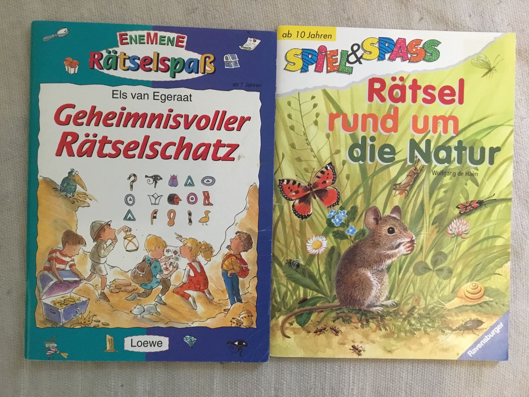 Libri: 2 Rätselhefte ab 7 Jahren – Nuovo (secondo la descrizione) da Diessenhofen venduto da quinto9