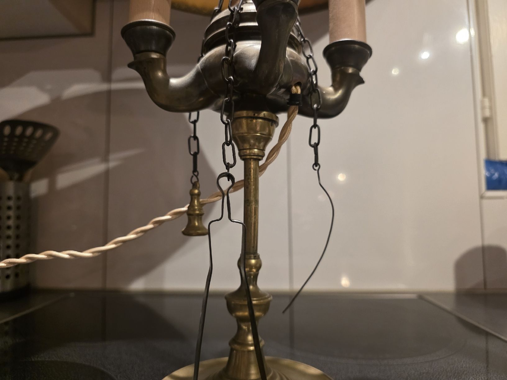 Lampade: Öllampe Tischlampe antike Lampe – Usato da Grossaffoltern venduto da kaefer14 1