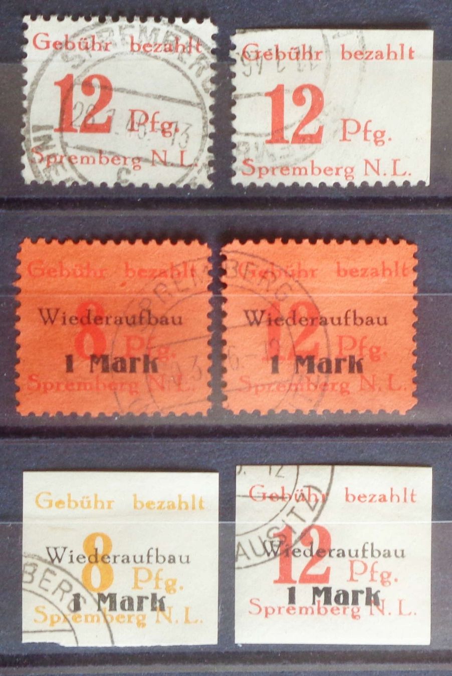 Tous les timbres: SPREMBERG 1946: 6 Gestempelte – D'occasion à Le Locle par timbrettino