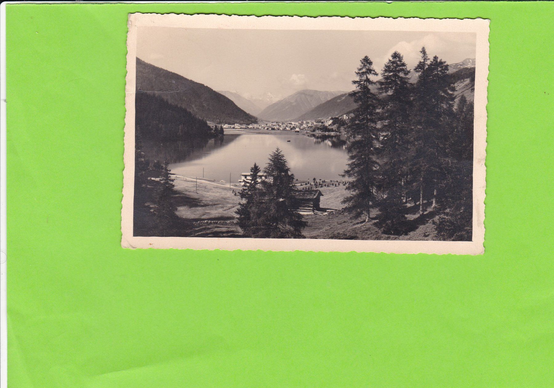 Cartoline postali: Davos, Blick über den See – Usato da St. Peterzell venduto da neckertal