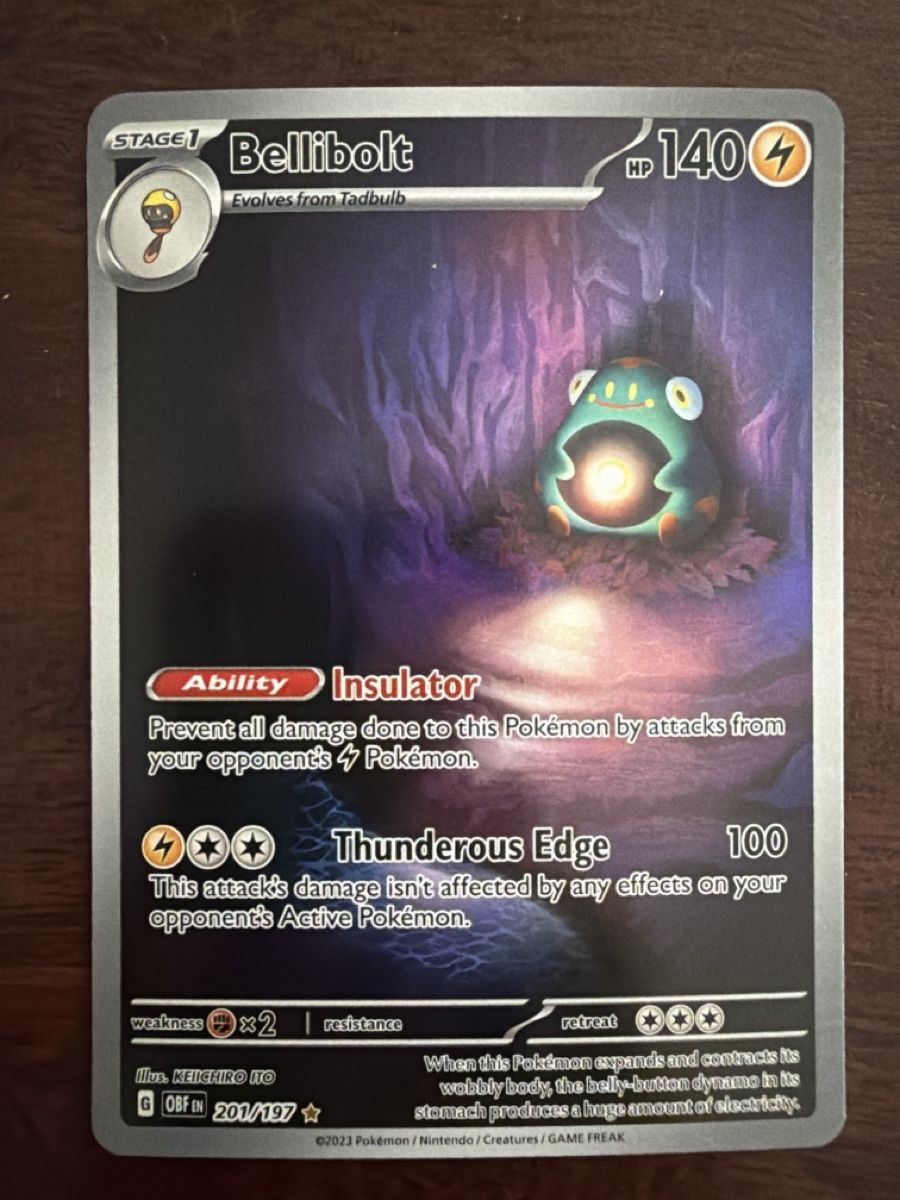 Pokémon Carte collezionabili: Bellibolt (OBF 201) – Nuovo (secondo la descrizione) da Emmenbrücke venduto da Pack_Ripper