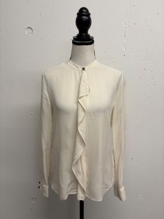 Diane von Furstenberg Bluse Seide creme 38 Volants