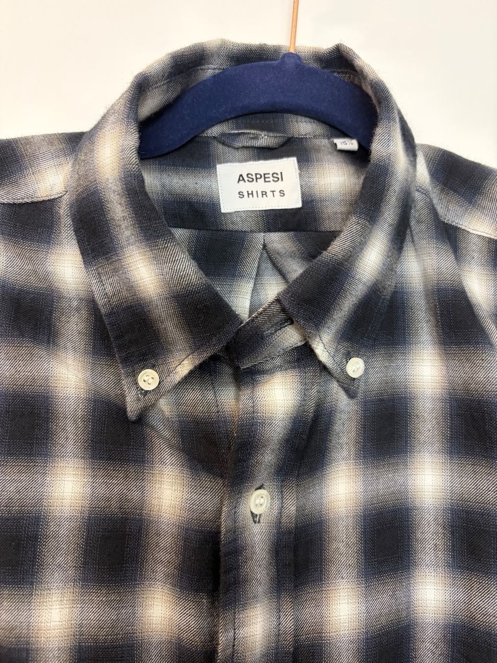 Aspesi Camicie: Aspesi Plaid Flannel Hemd 40cm = M 50  Neu – Nuovo (secondo la descrizione) da Zürich venduto da jdp99