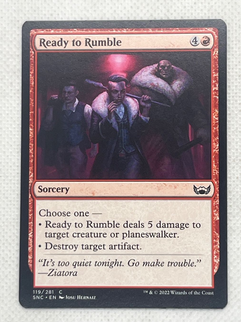 Magic The Gathering Carte collezionabili: MTG Ready to Rumble SNC 119 Englisch Common – Usato da Hinterkappelen venduto da Kim1992