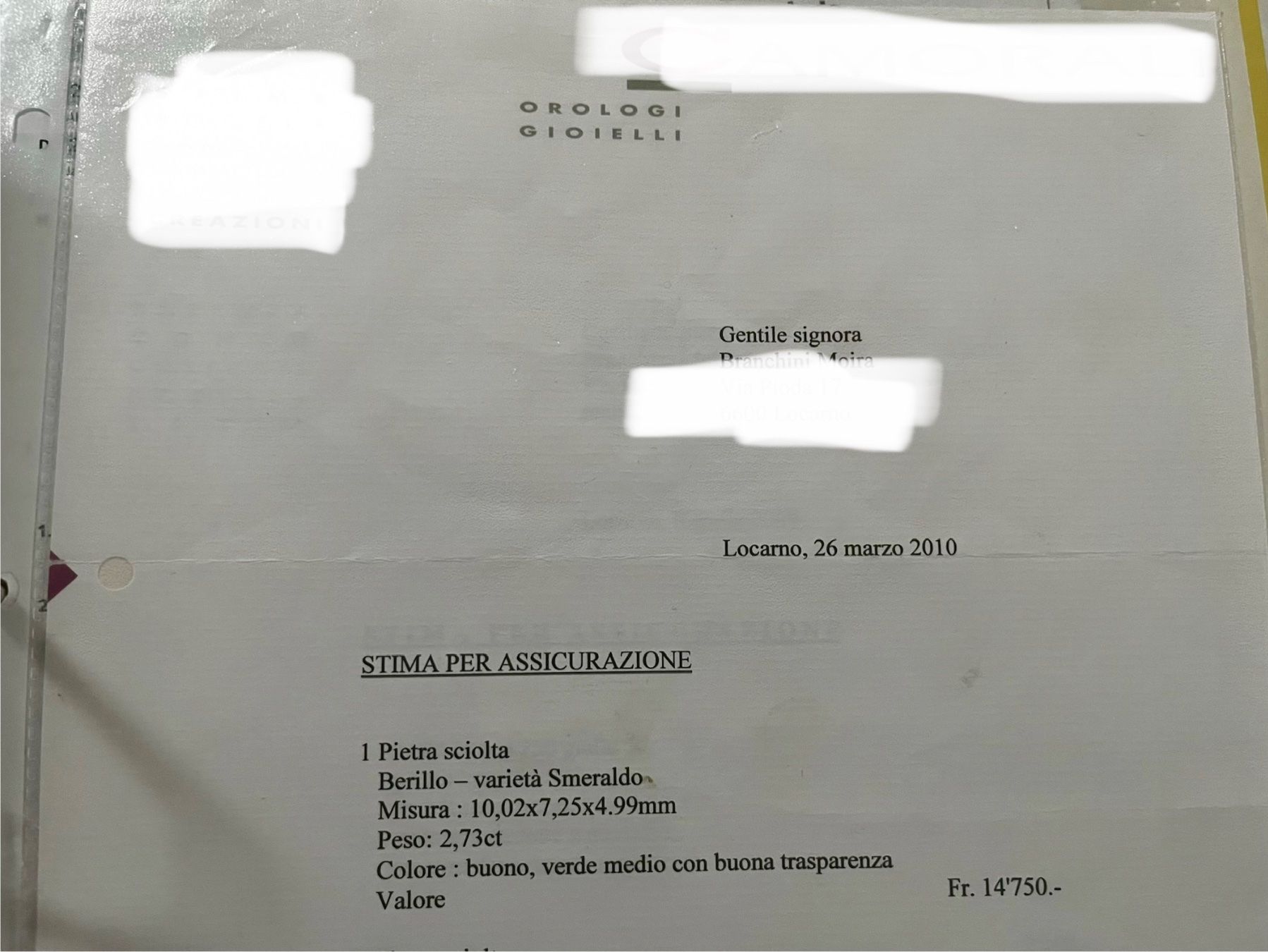 Edelsteine: Smeraldo - pietra intera non incastonata – Neu (gemäss Beschreibung) aus Sementina von Bra_momo79 5