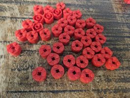 lego 3941 lot de 40 pièces Red Brick, Round 2 x 2