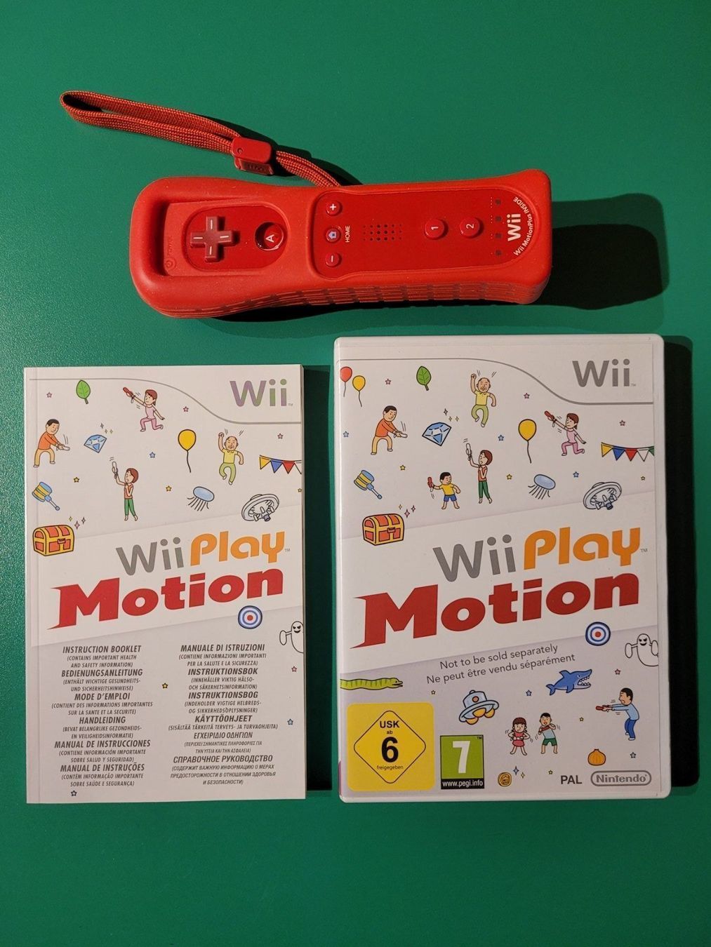 Nintendo Controller: Wii Play Motion + Motion Controller Rot – Gebraucht aus Grindelwald von