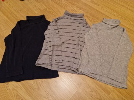 3 Rollkragenshirts 110 / 116