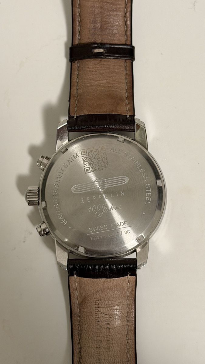Zeppelin Orologi: Zeppelin 100 Jahre Chronograph, Leather Strap Watch – Nuovo (secondo la descrizione) da Zürich venduto da kor_pm27 4
