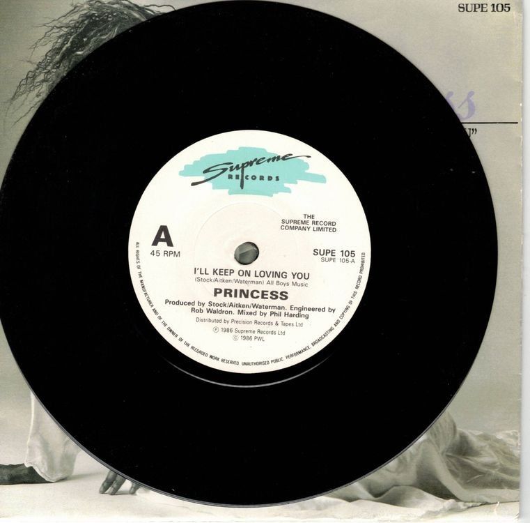 Schallplatten: princess  --  I`ll keep on loving you  Single7 – Gebraucht aus Rheinau von thealbum
