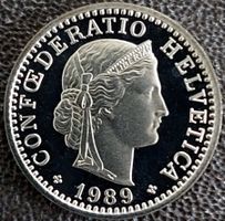 20 Rappen 1989 stgl. / aus Münzsatz