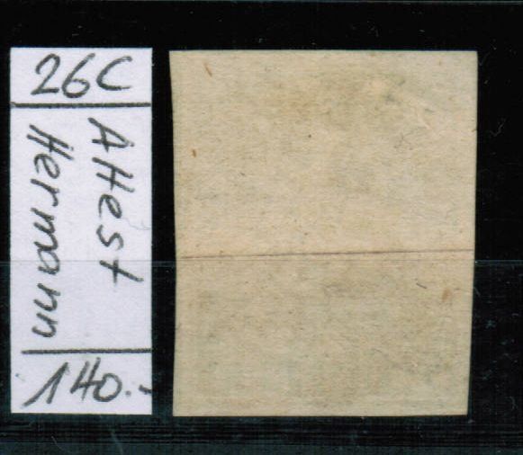 Tous les timbres: Strubel 26C - Attest Hermann – D'occasion à Bern par peri02 1