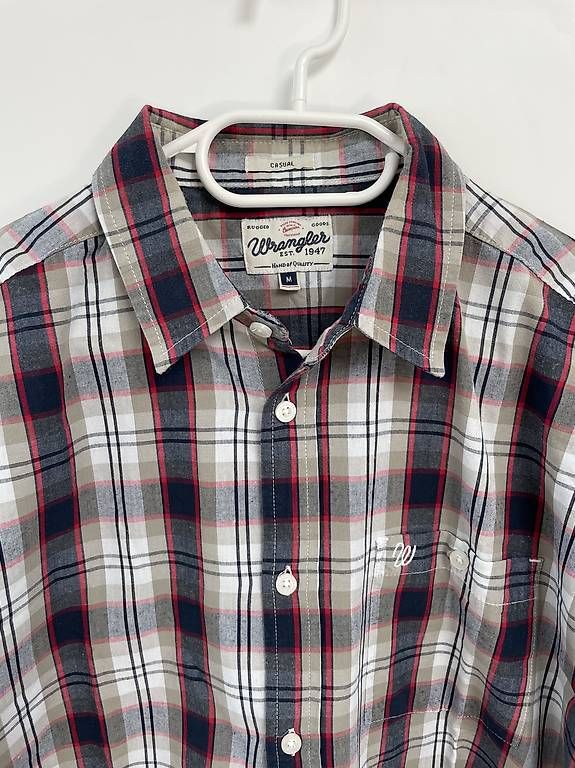 Camicie: Wrangler Herren Langarmhemd Gr.M – Usato da Glis venduto da SabrinaXA 1