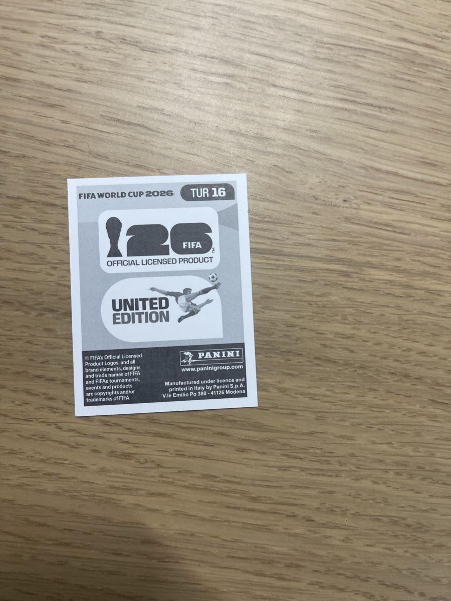 Sticker: Panini FIFA WC TUR 16 – Nuovo (secondo la descrizione) da Lausanne 26 venduto da mar_2ldv 1