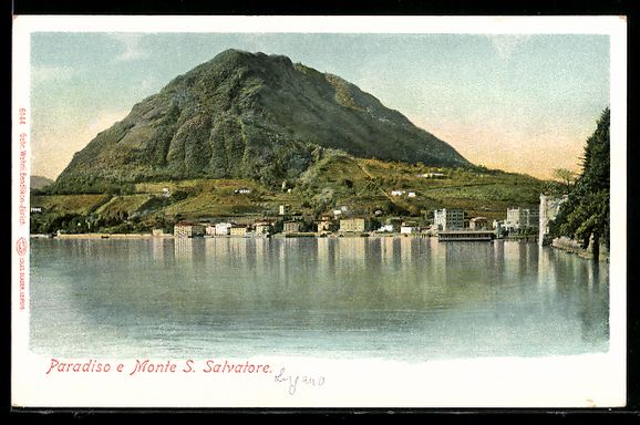 Cartoline postali: Paradiso, Panorama e Monte S. Salvatore – Usato da Berlin venduto da bartko-reher
