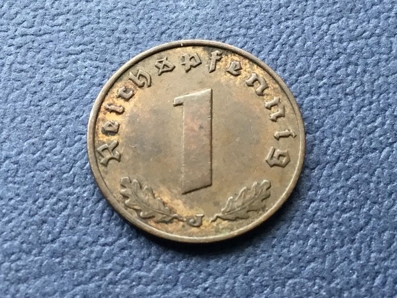Alle Münzen: Drittes Reich 1 Reichspfennig  1937 J – Gebraucht aus St. Margrethen SG von alfapeugeot10 1