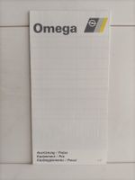 Brochure Catalogue Tarif Opel Omega 1987 (Suisse)