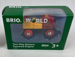 Brio World 33594 Gelbe Eisenbahn Lok Batterielok Neu/ OVP