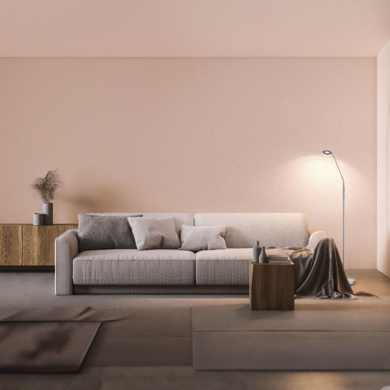 Lampade: LED Stehleuchte, Chrom, 150 cm Höhe – Nuovo (secondo la descrizione) da Kreuzlingen venduto da Smart-Light 1