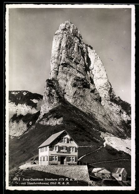 Cartoline postali: Staubern, Berggasthaus Staubern mit Stau – Usato da Berlin venduto da bartko-reher
