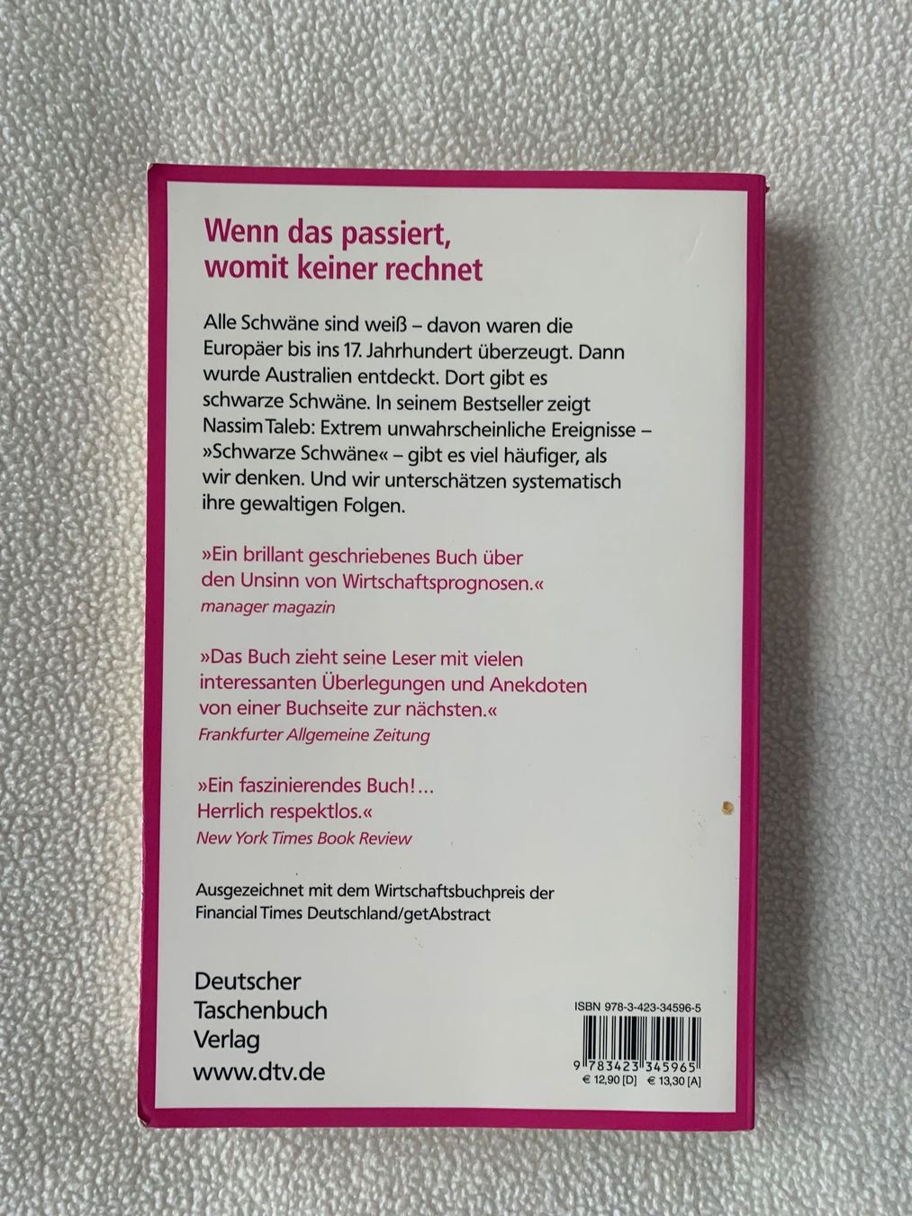 Libri: Der Schwarze Schwann – Usato da Horgen venduto da mag_scv9 1