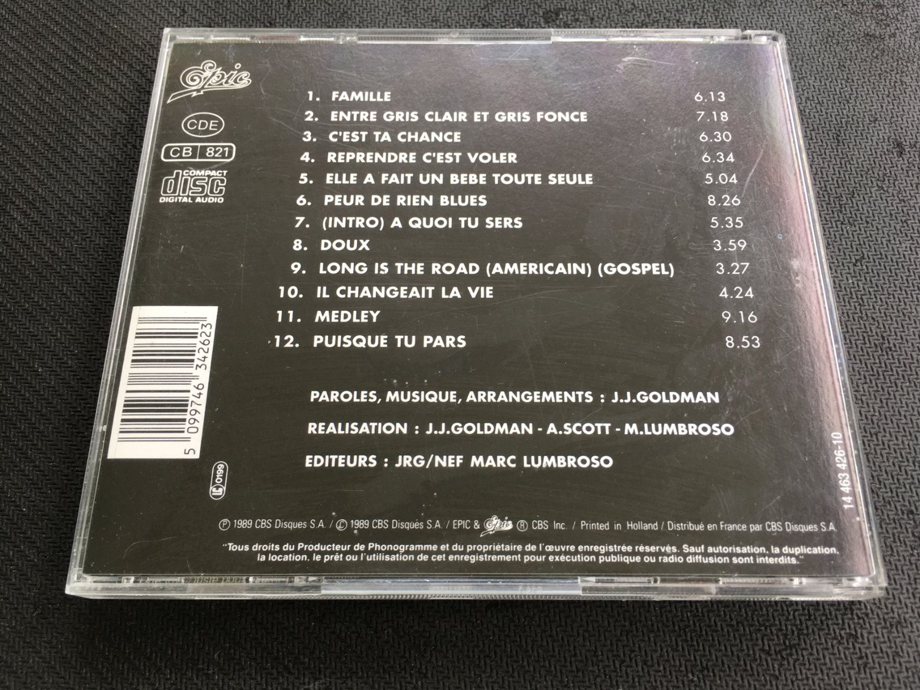 CD: Jean-Jacques Goldman - Traces -CD- – Usato da St.Gallen venduto da MedienJoe 2