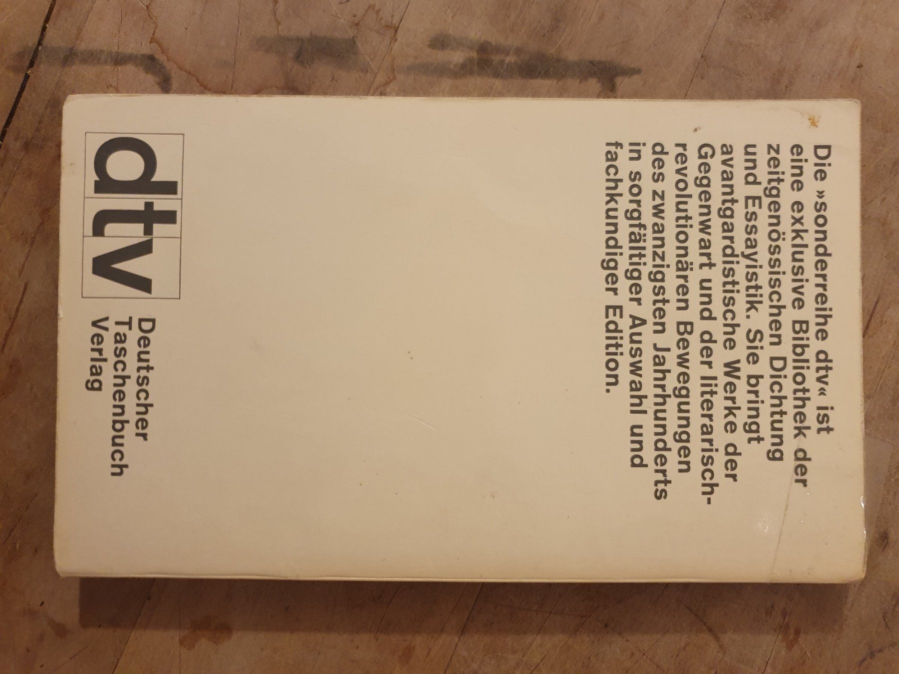 Bücher: Wind der Welt Blaise Cendras DTV – Gebraucht aus Zürich von loosebone 1