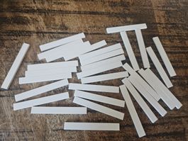 lego 4162 lot de 30 pièces White Tile 1 x 8