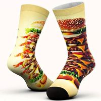🍔 Lustige Hamburger Socken – Für hungrige Trendsetter! 😎💫