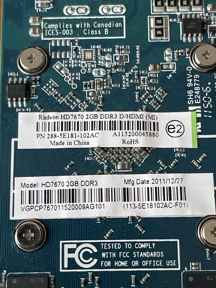 Amd Grafikkarten: Radeon HD7670 2GB DDR3 DVI/HDMI – Gebraucht aus Unterkulm von AnoliOccasion 1