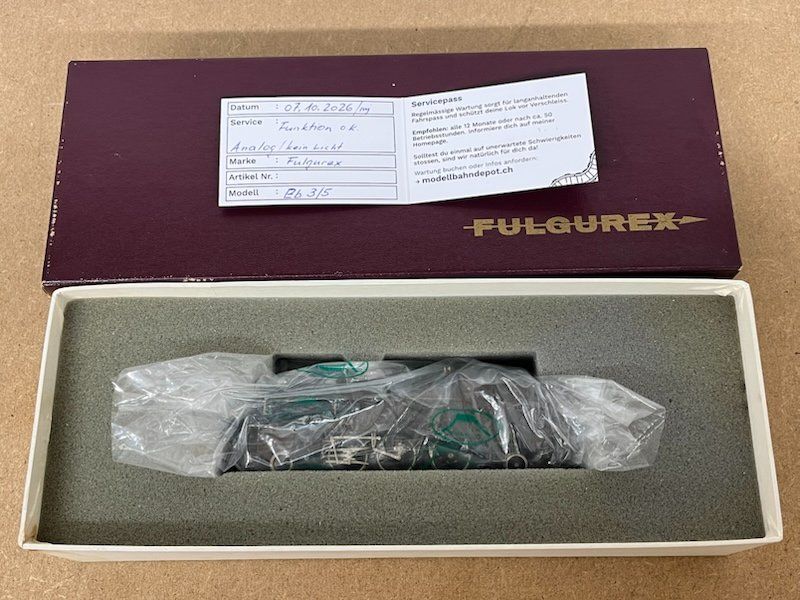 Fulgurex Modellini di ferrovie: SBB Dampflok Eb 3/5 Fulgurex DC – Usato da Büsserach venduto da ModellbahnDepot 6