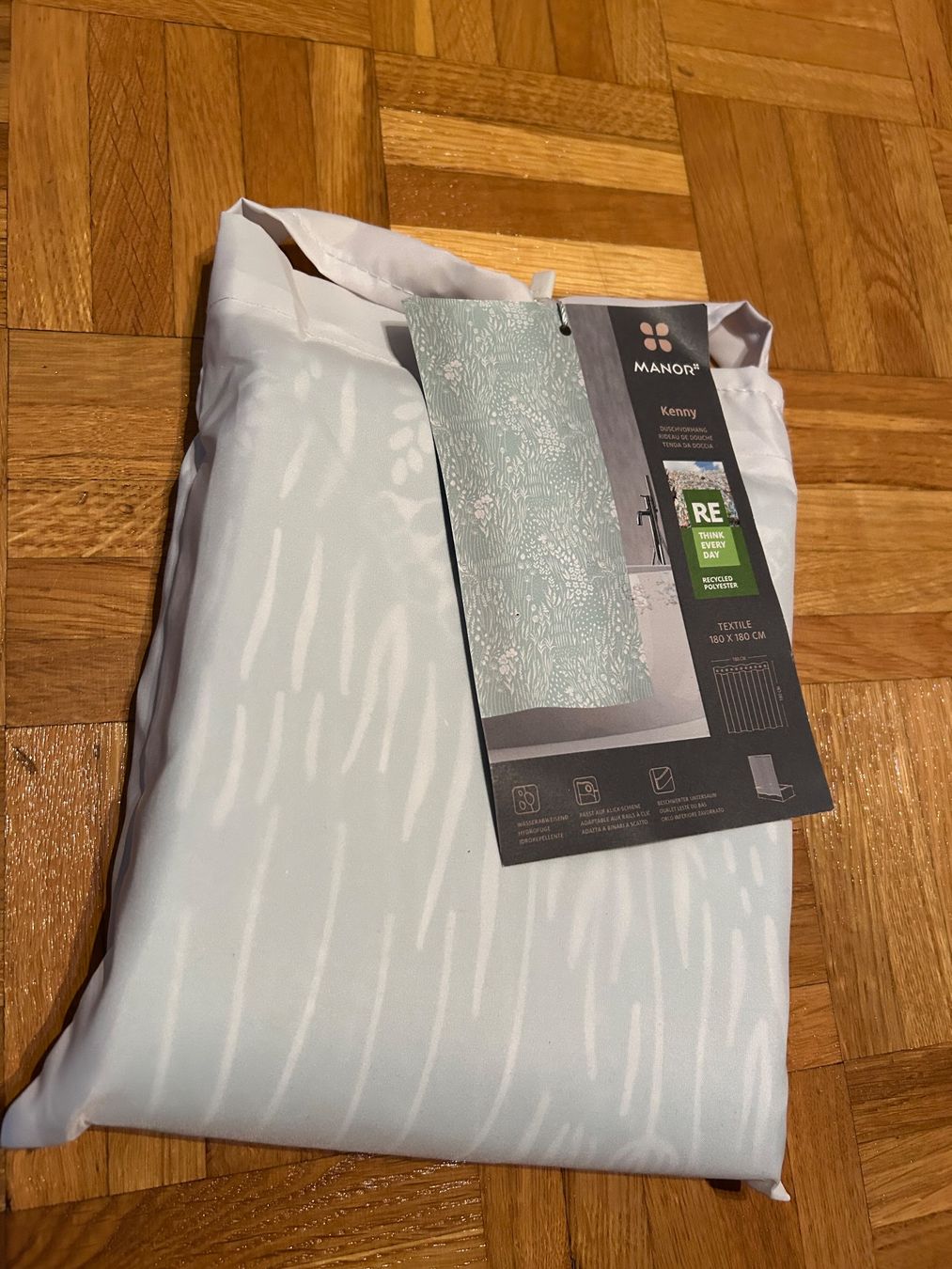 Tende: Duschvorhang 180x180cm Polyester von Manor – Nuovo e nell'imballaggio originale da Genève venduto da sunandwind