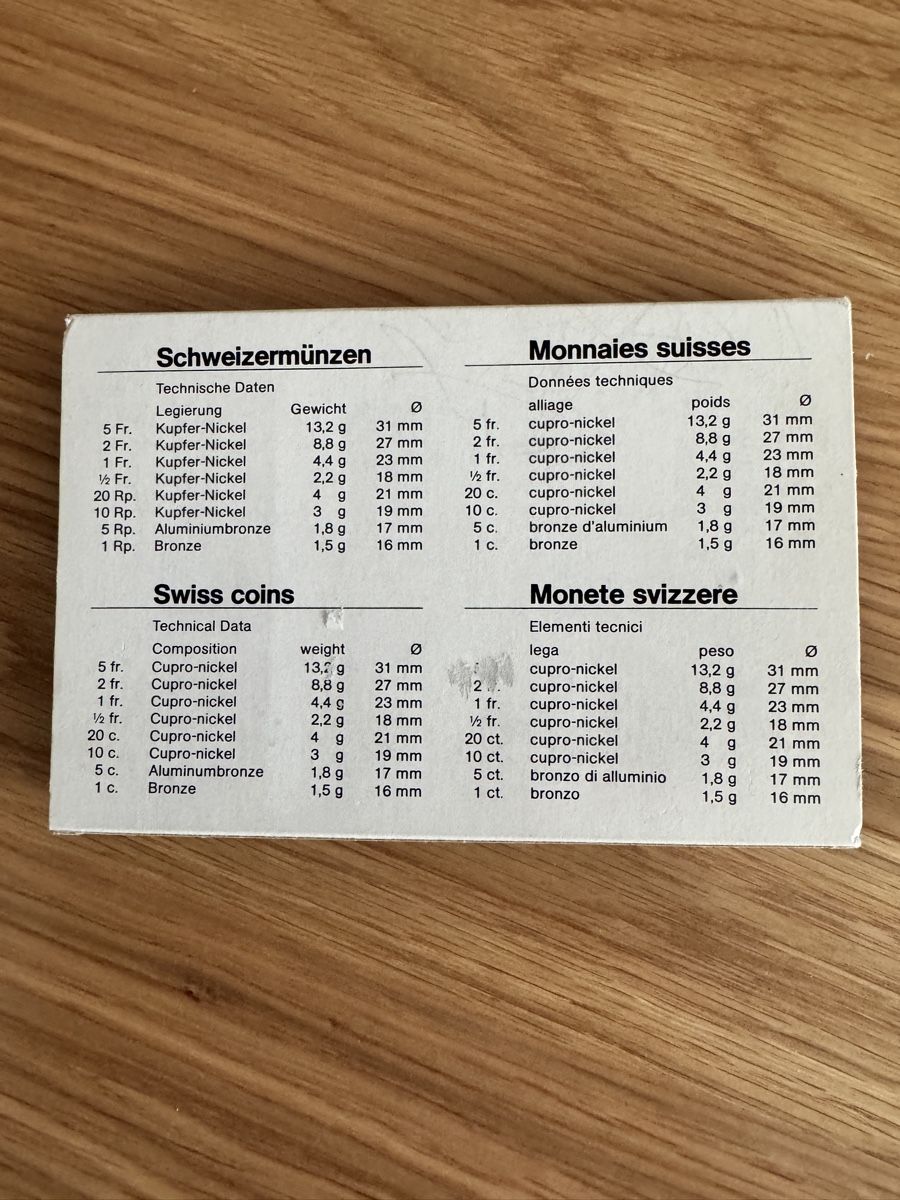 Tutti le monete: Münzsammlung Polierteplatte 1992 mit Original Verpackung – Nuovo e nell'imballaggio originale da Basel venduto da triniswiss68 1
