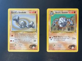 Pokemon Gym Heroes - Brock's Geodude & Graveler