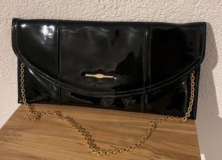Sac pochette noire, vintage
