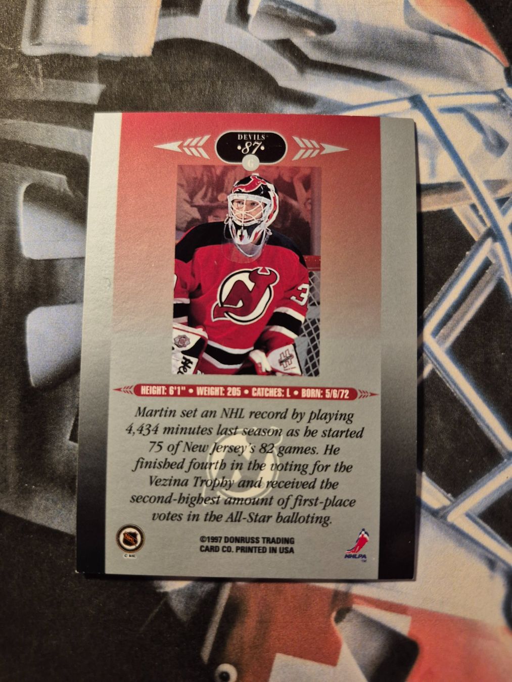NHL Cartes à collectionner: NHL Martin Brodeur New Jersey Devils – D'occasion à Treiten par Sauber73 1