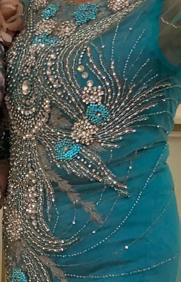 Vestiti: Fest Kleid / Grösse 40 mit Kristallsteinen – Usato da Biel/Bienne venduto da Katja01112 4