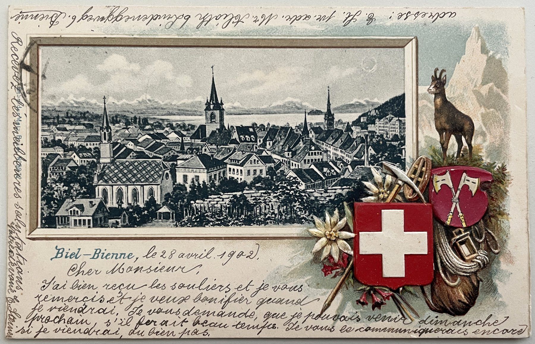 Cartes postales: Biel-Bienne - Vue générale – D'occasion à Savagnier par Ne2065